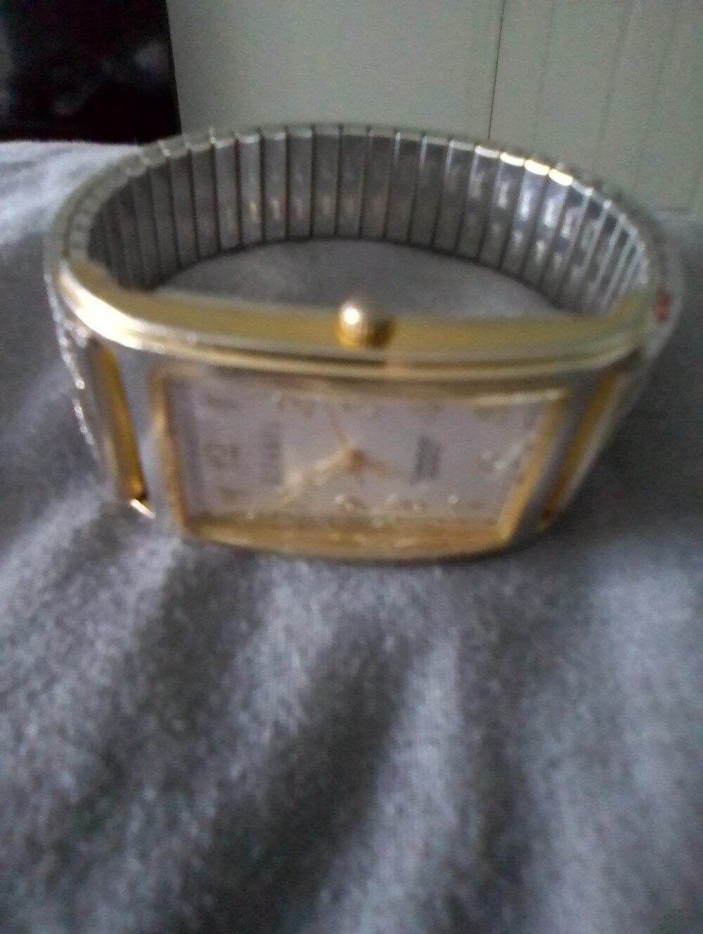 Vintage Gitano Convexe Quartz Japan Movt Gold and Silver Tone W A Speidel Band - Picture 3 of 7